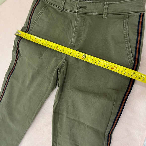 Calvin Klein Olive Chinos with Side Stripes - Picture 5 of 8